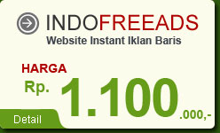 IndoFreeAds - Website Instant Iklan Baris