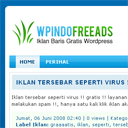 Template WpIndoFreeAds, Web Instant Iklan Baris Gratis Berbasis Wordpress BlueWeed