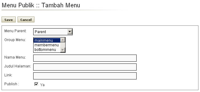 kelola menu publik